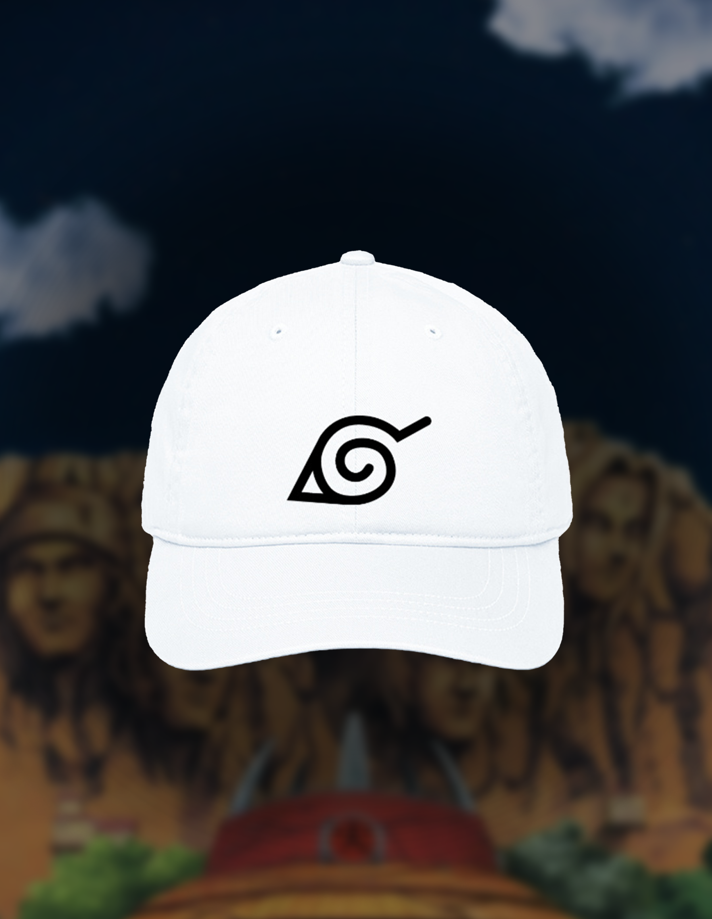Hidden Leaf Embroidered Cap | White | IKnwBall