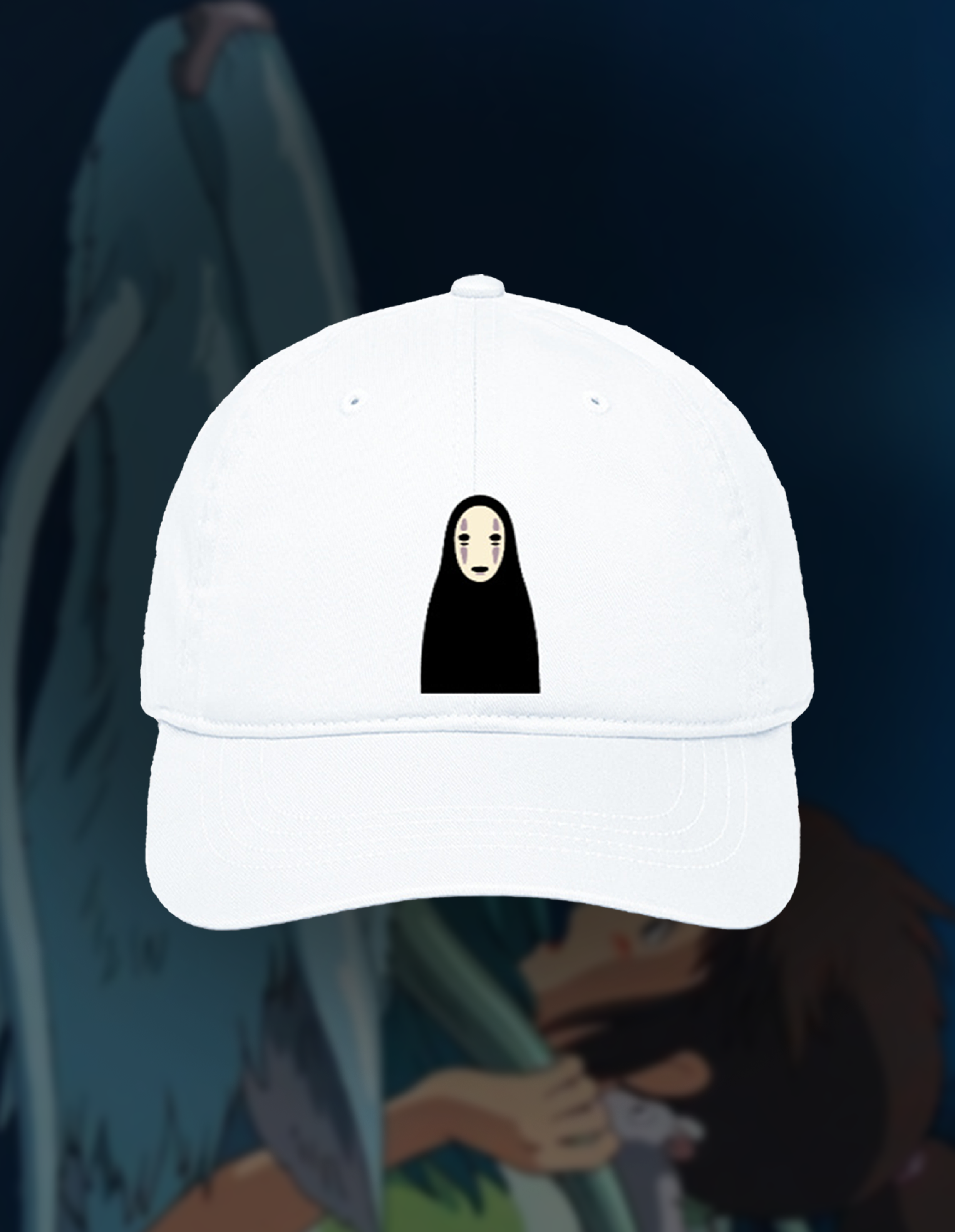 No-Face Embroidered Cap | IKnwBall